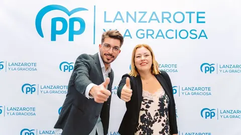 Jeziel Martín junto a Astrid Pérez.