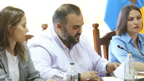 Samuel Martín en una intervención de otro pleno.