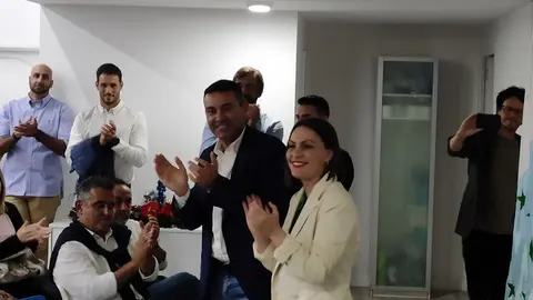 Oswaldo Betancort y Migdalia Machín, satisfechos tras la elección