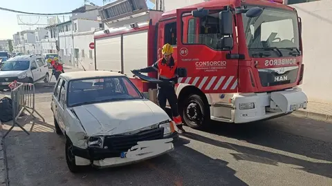 Imagen del vehículo siniestrado