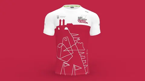 Imagen de la camiseta de la San Silvestre Ciudad de Arrecife.
