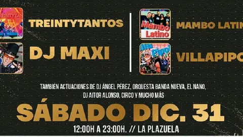 Cartel de fin de año en Arrecife 2022