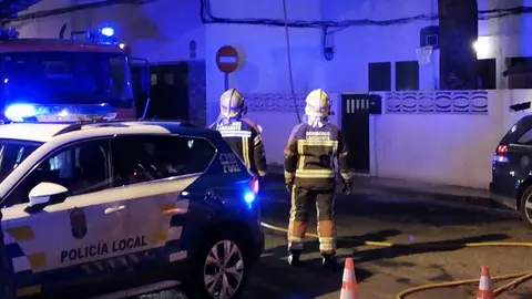 La Policía Local estuvo con los bomberos en todo momento