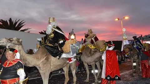 Imagen de los Reyes Magos otro año en Puerto del Carmen