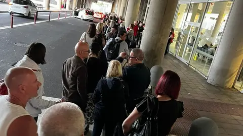 Imagen aparecida en las redes sociales denunciando la situación.