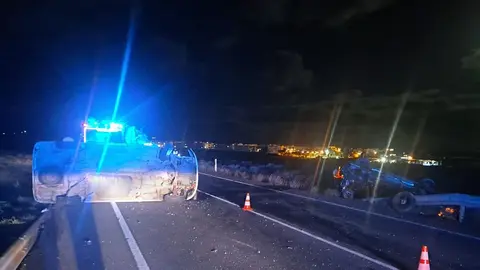 Choque de dos vehículos en la zona de La Garita de Arrieta.