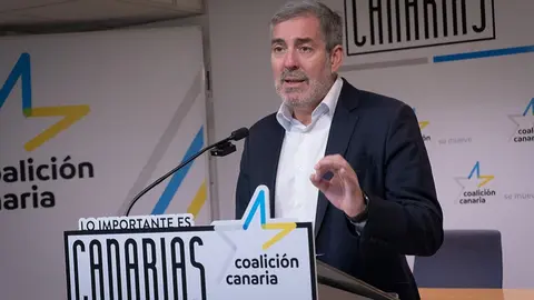 Fernando Clavijo en rueda de prensa.