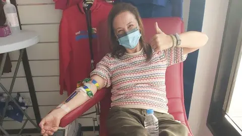 Donante de sangre de Lanzarote.