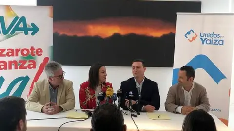 Imagen del día que presentaron el pacto en el sur de Lanzarote