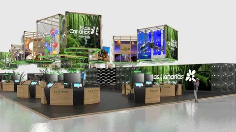 Mostrador de Lanzarote en FITUR.