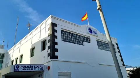 Imagen de la sede de la Policía Local de Tías.