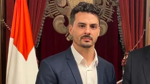 David Toledo, secretario de Organización de Coalición Canaria en una visita reciente a Bilbao.