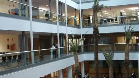 Imagen del interior de los Juzgados de Arrecife donde ha estado trabajando Emilio Moya estas dos últimas semanas