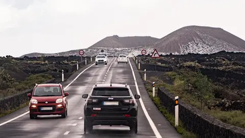 Imagen del estado de Lanzarote tras la tormenta sufrida el pasado fin de semana.