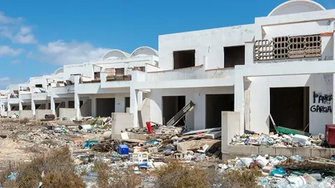 Imagen del esqueleto situado en Costa Teguise.