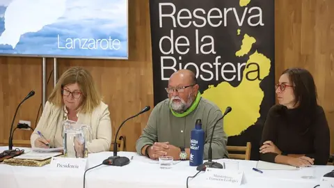Nicolás Saavedra en el encuentro de la Reserva de la Biosfera de Febero.