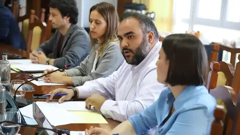 Samuel Martín en el pleno del Cabildo de Lanzarote.