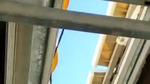 Imagen del estado actual de la grada del Recinto Ferial.