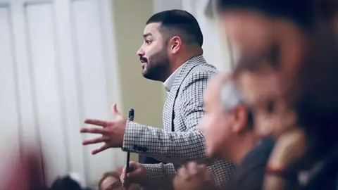 Jesús Machín Tavio en el Parlamento de Canarias.