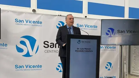 El Doctor Diosdado en su discurso.
