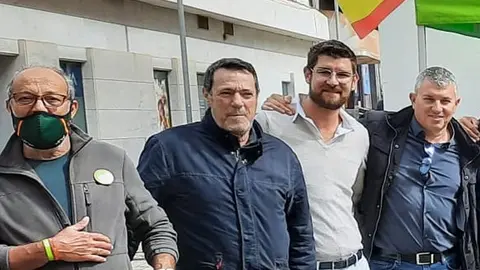 Óscar Pérez en un acto de VOX.