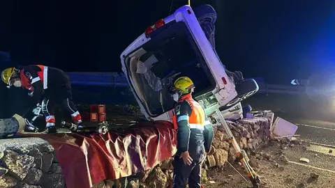 Así quedó el vehículo siniestrado en Los Valles