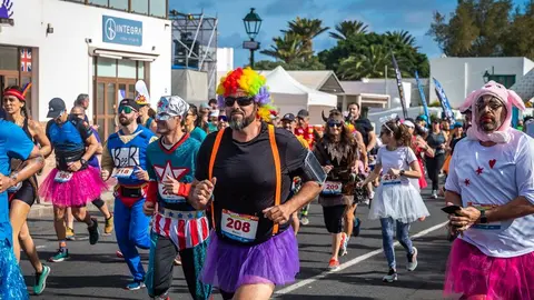 La gente disfrutó de la carrera