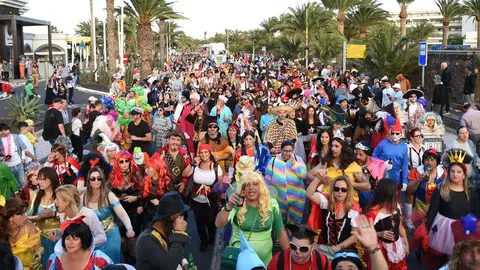 Imagen del impresionante aspecto que presentó el carnaval