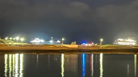 Imagen de archivo de la llegada de otra patera a Arrecife.