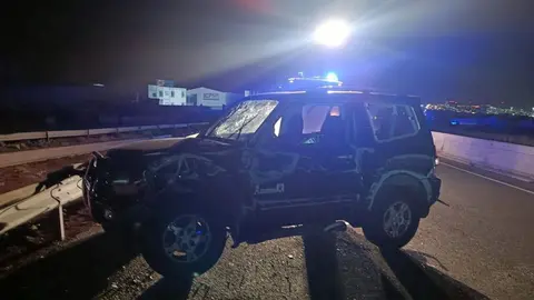 Imagen del vehículo siniestrado