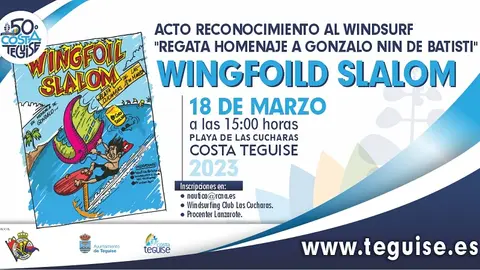 Regata en reconocimiento al mundo del windsurf en Costa Teguise.