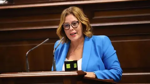 Astrid Pérez en el Parlamento autonómico