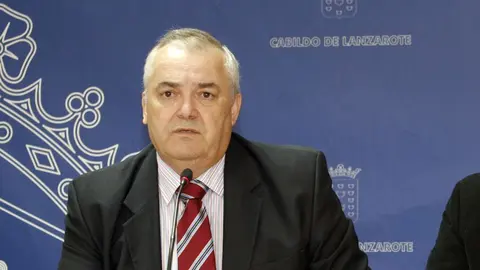 Eugenio Hernández en una imagen de cuando fue consejero del Cabildo de Lanzarote.