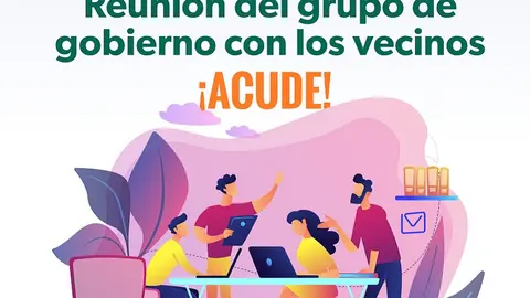 Cartel de la reunión de vecinos general marzo 2023.