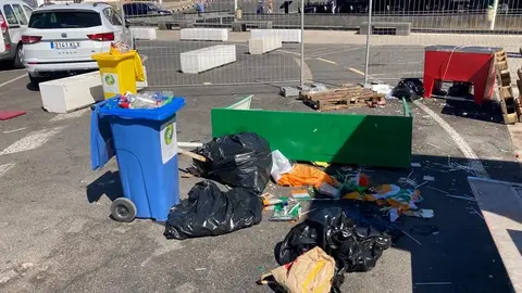 Imagen captada por el PP en la zona del Varadero de Puerto del Carmen.