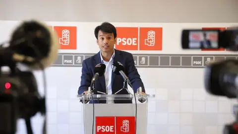 Marcos Bergaz durante su rueda de prensa