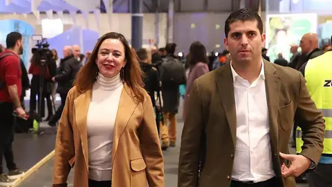 María Dolores Corujo y Benjamin Perdomo.