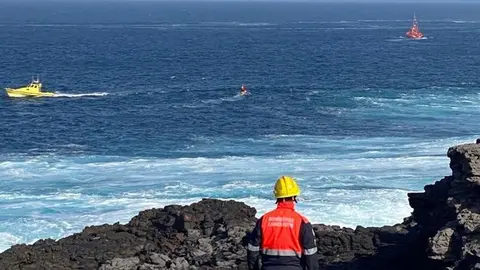 Imagen de los equipos de rescate que han participado este miércoles en la búsqueda