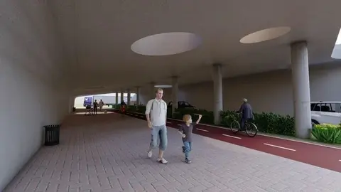 Imagen de cómo quedará el paso una vez terminado según el primer proyecto que se presentó