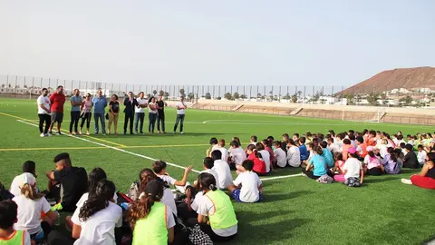 Presentación de las primeras Olimpiadas Escolares de Yaiza.