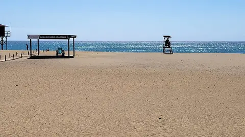 Imagen de la playa de Playa Honda.
