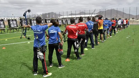 Campeonato de Canarias de Tiro con Arco celebrado en Playa Blanca.