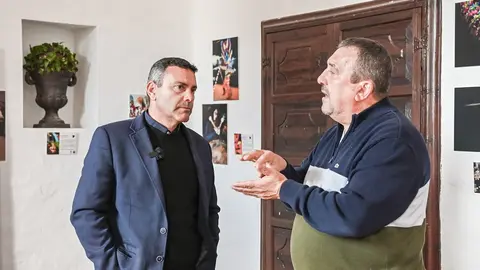 Oswaldo Betancort junto a Miguel Ángel Jiménez.