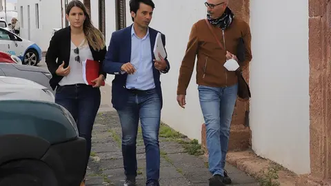 Jennifer Galán, Marcos Bergaz y Benito Rodríguez.