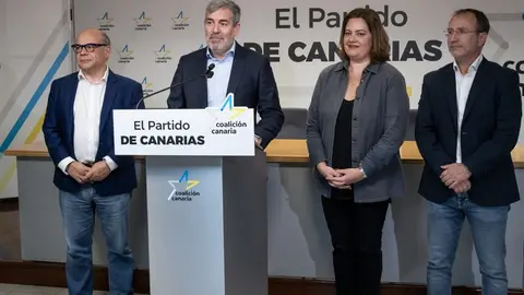 Presentación de la lista al Gobierno de Canarias de Coalición Canaria.