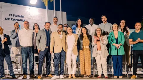 Imagen de la presentación del equipo con el que CC intentará lograr la Alcaldía de San Bartolomé