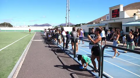 Imagen del campo de fútbol de Yaiza.