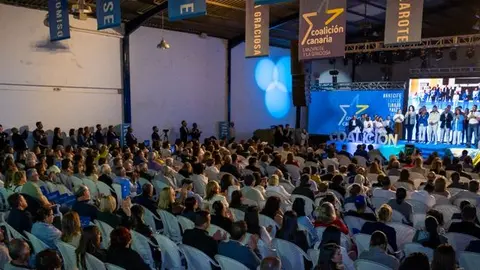 Imagen del lleno que se registró en una de las naves del Complejo.