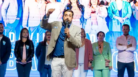 David Rocío en el acto de presentación de las candidaturas de CC.
