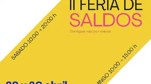Cartel Feria de Saldos y Oportunidades.